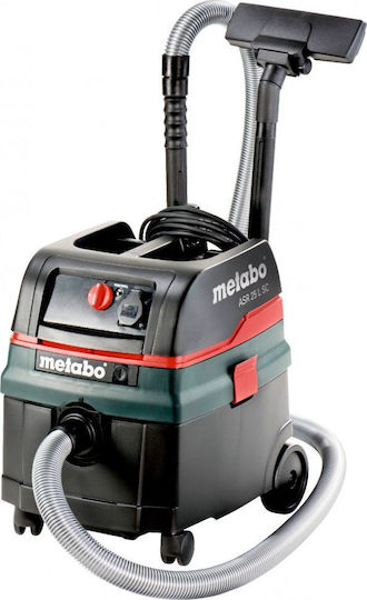 Metabo Asr 25 L Nass-Trocken Staubsauger 1400W mit Kunststoffbehälter 25lt