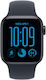 Apple Apple Watch SE 3 Cellular Aluminium 44mm Wasserdicht mit eSIM und Herzfrequenzmesser (Mitternacht Aluminium Gehäuse mit Marineblauem Sportarmband - S/M)