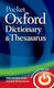 Pocket Oxford Dictionary And Thesaurus Oxford Languages Oxford University Press