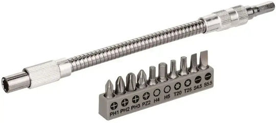 Biți pentru șurubelniță Bosch 2608522376 25 Mm 10 Bucăți + Adaptor 200 Mm