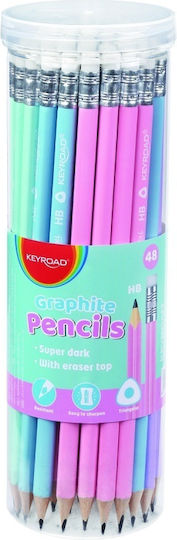 Keyroad Set 48 HB Pencils With an Eraser