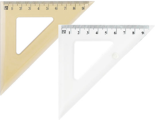 Grand Geometrisches Dreieck Kunststoff 9,5cm Braune