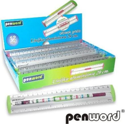 Penword Lineal Aluminium 20cm mit Griff