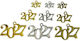 Metallisches Glücksbringer "2027" 1,5cm 0621633...