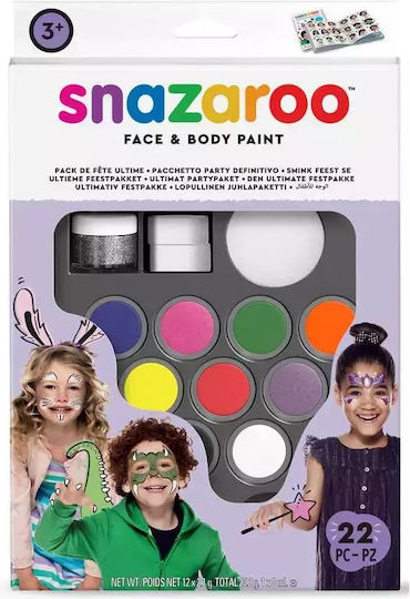 Snazaroo Gesichtsbemalung Set Party Pack 20 Stück