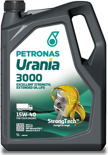 Petronas Urania 3000 Λάδι Αυτοκινήτου 15W-40 5lt