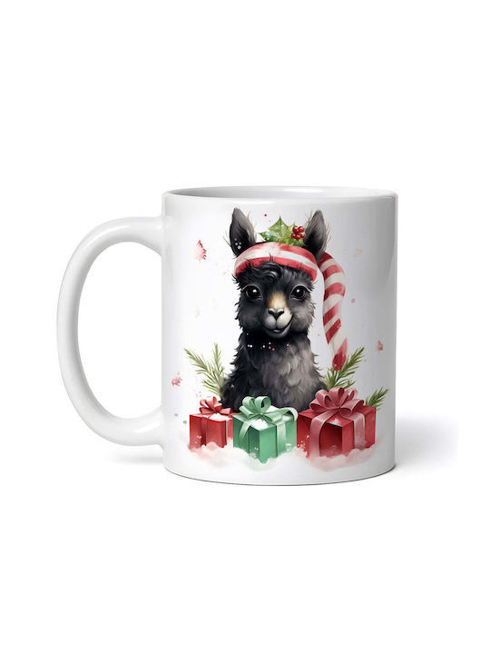 Cadou De Crăciun Cană Ceramică Albă 330ml Cu Personalizare