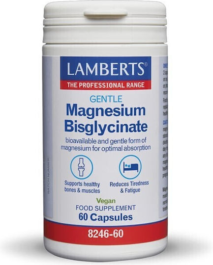 Lamberts Gentle Magnesium Bisglycinate 60 Capsules Lamberts
