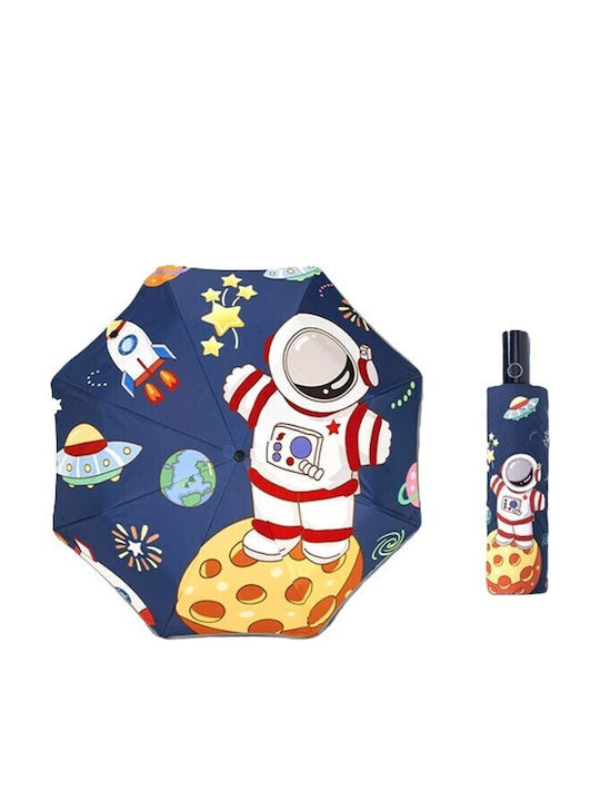 Kids Compact Umbrella Blue