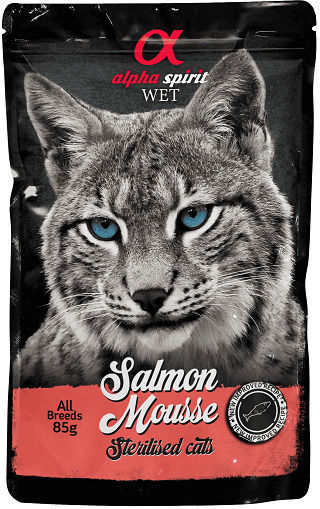Alpha Spirit Sheba Nasses Katzenfutter in Beutel mit Lachs 85g