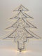 Illuminated Christmas Decorative Metal Tree Light Tube 45cm Outdoor Electric