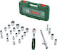 Bosch Cheie cu clichet cu capete tubulare 1\2" 26 bucăți