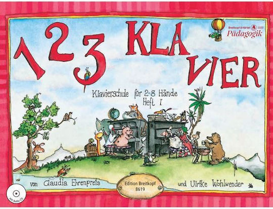 Claudia Ehrenpreis 1 2 3 Piano 2-8 Hands Book 1