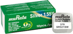 Murata Uhrenbatterien Silber-Oxid SR521SW 1.55V 10 Stück