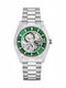 Men's 39mm Automatic Watch with Silver Stainless Steel Bracelet