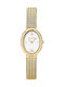 Men's Battery Watch with Gold Stainless Steel Bracelet