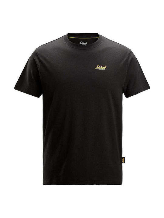 T-shirt 2588 Classic Small Logo Snickers Черен 0400 T-shirt 2588 Classic Small Logo Snickers Черен 0400