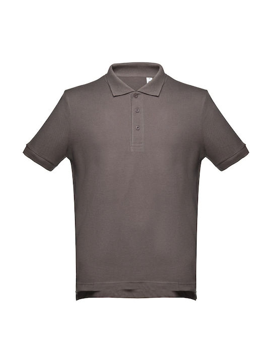 Th Clothes Μπλούζα Εργασίας Polo Adam Κοντομάνικη 195gr/m² Γκρι
