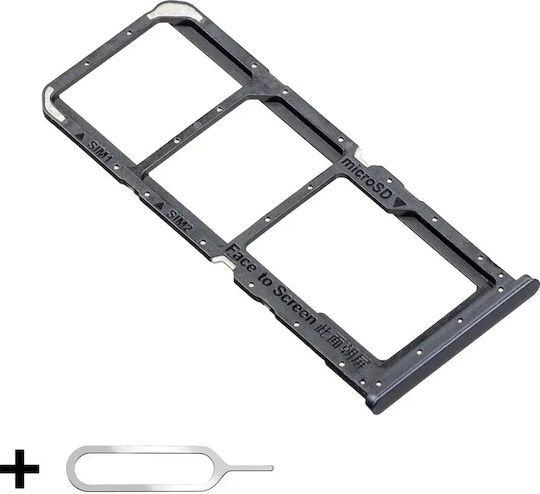 Suport Tăvi SIM/SD Pentru Telefoane Mobile Oppo A54 5G Slot Card Microsd + Cheie SIM Inclus Negru