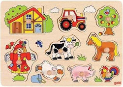 Ξύλινο Παιδικό Puzzle Μηνών 12pcs Goki