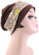 Damen Weiches Turban Haar Stirnbänder Braun Blumen