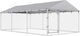 Pawhut Metallisches Hundepark 400x230x150cm Silber