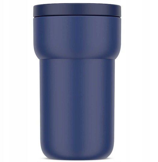 Michelin Handled Tumbler Θερμός Πλαστικό 275ml Vivid Blue με Καλαμάκι και Λαβή