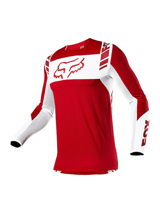 Fox Flexair Mach One Tricou Pentru Bărbați Motocross Mânecă Lungă Roșie