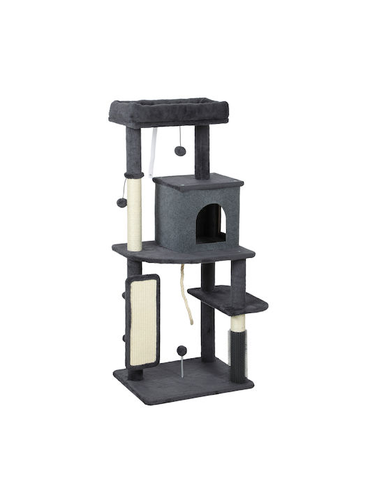 Pawhut Scratching Post Cat Tree Grey