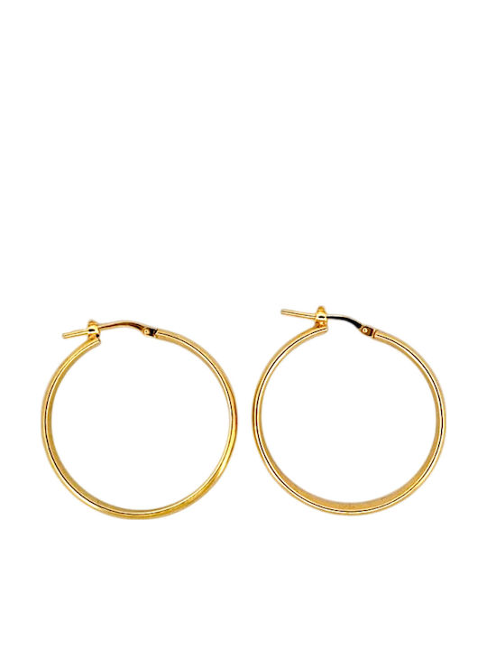 Rubini Earrings Hoops Silver Gold Plated