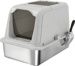 Pawhut Closed Grey Cat Toilet Pawhut Closed Grey Cat Toilet