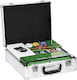 Sportnow Set of 500 Poker Chips 11.5gr in Suitcase with 5 Decks and Felt