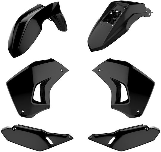 Kit De Materiale Plastice Enduro Polisport Kawasaki Klr 650 2008-18 Negru