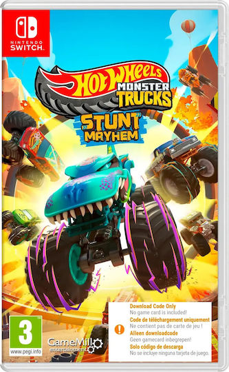 Hot Wheels Monster Trucks: Stunt Mayhem (Code In A Box) Switch Game