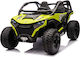 SP Racing Beast ATV Buggy Διθέσιο με Τηλεκοντρόλ Licensed 24 Volt Κίτρινο για 2+ Ετών