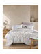 Rythmos Camelia Sheet Set with 2 Pillowcases Super-Double Fitted 160x260+25cm Ecru (3 Pieces)