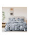 SpitiBazaar Module Cearceafuri De Pat King Size Cu Hugger Din Cauciuc 220x240+30cm Gri Ciel (5 Buc)