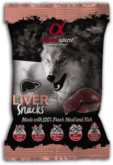 Alpha Spirit Dog Treat with Liver 50gr