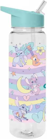 Grupo Erik Πλαστικό Παιδικό Παγούρι Stitch με Καλαμάκι Πολύχρωμο 500ml