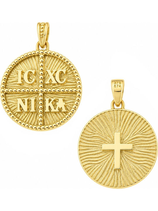 Senzio Belibasakis Charm Филахто Константинато Геометричен от Злато 14K