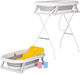 Chipolino Babybadewanne mit Ständer mit Thermometer Graue