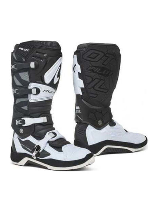Forma Pilot Cizme Motocross pentru bărbați Black/White