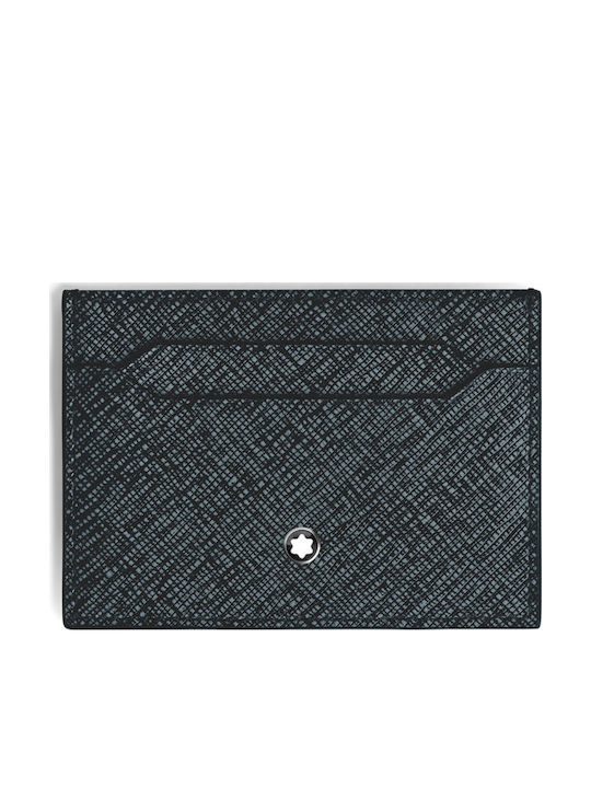 Sartorial Leather Men's Card Wallet Blue