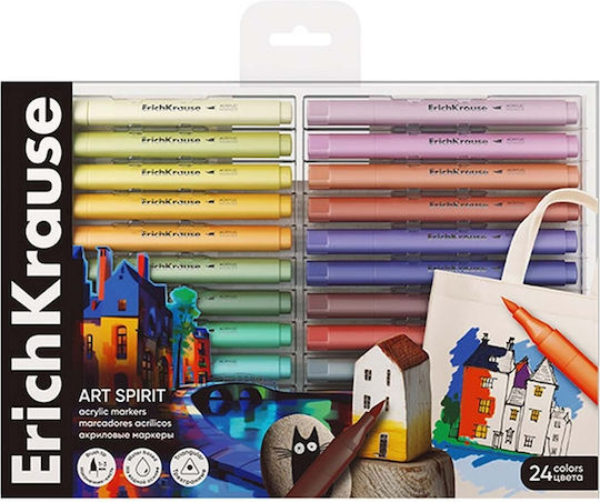 ErichKrause Acryl Marker 24 Farben Set 24 Stück