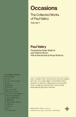 Occasions The Collected Works Of Paul Valéry Volume 11 PB