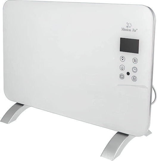 Mission Air Porto Floor Convector Heater 1000W with Electronic Thermostat and WiFi 60x38cm White
