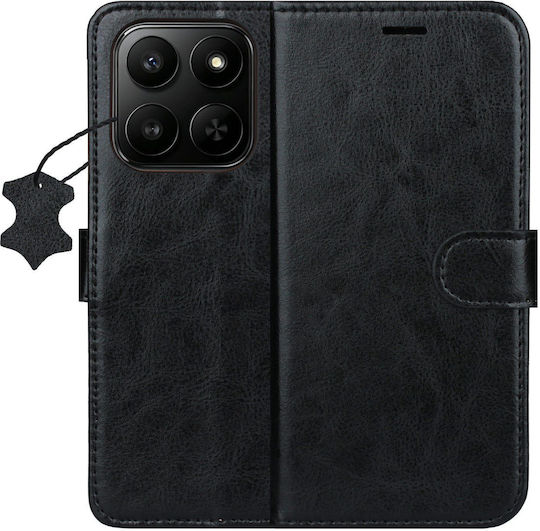Smart Luxe Кожен Калъф За Honor X7d 5g Черен