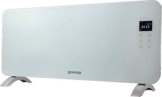 Gorenje Θερμοπομπός Δαπέδου 2000W με Ηλεκτρονικό Θερμοστάτη Λευκός