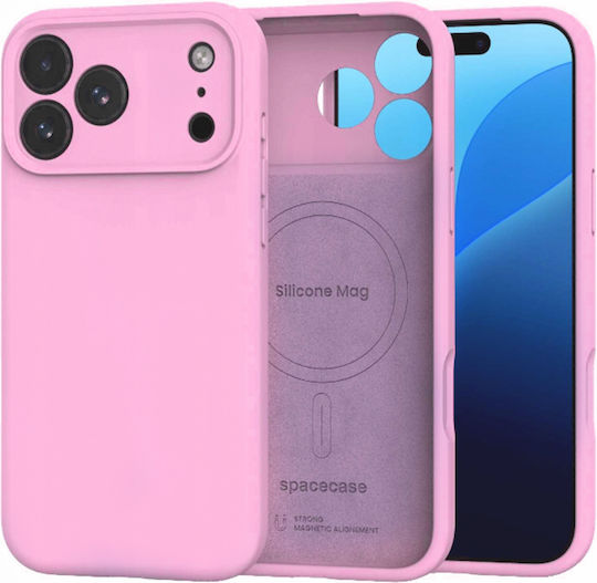 iPhone 18 Pro Max 17 Pro Max Spacecase Silicone Mag Case Silicone Magsafe Pink Mobile Phone Case