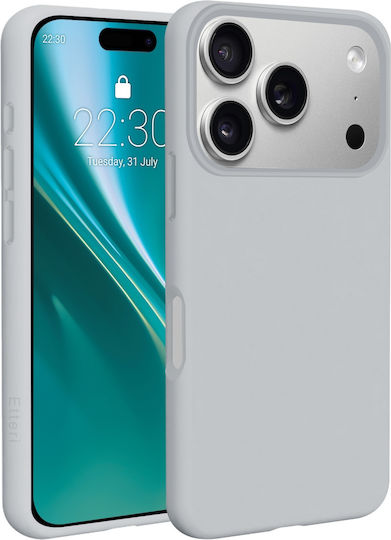 Etteri Силиконов Калъф за Iphone 17 Pro 18 Pro Сребърен